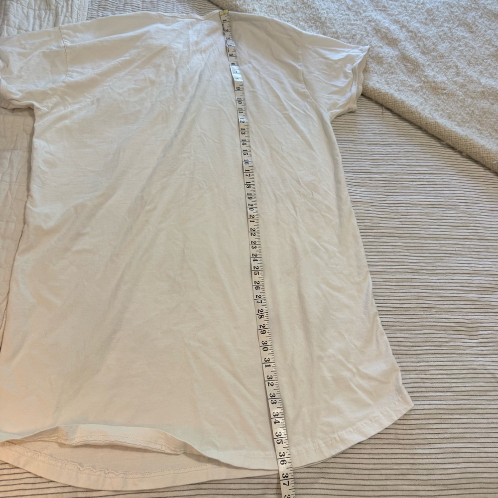White Cotton Graphic Dog Sleep Vintage Night Shirt OSFM - Picture 6 of 6